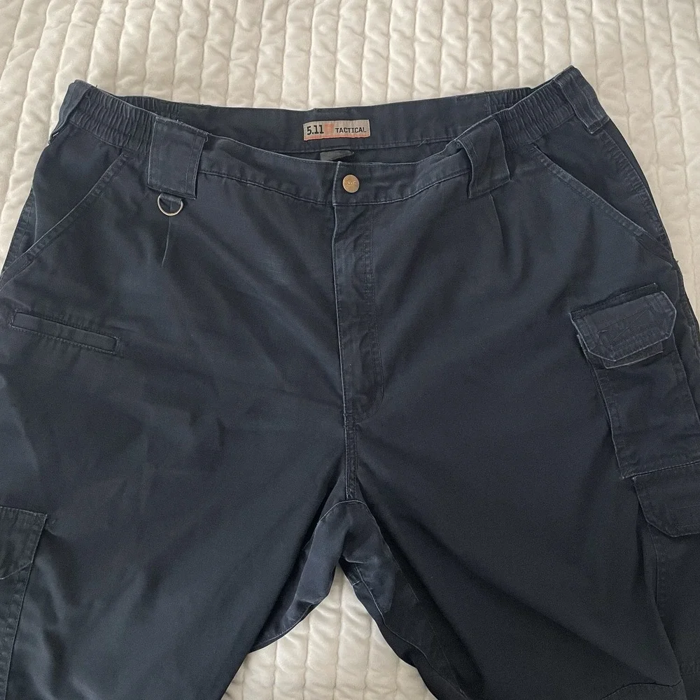 5.11 Tactical Mens 40x32 Navy Blue Cotton Canvas Cargo Pants 74273-724